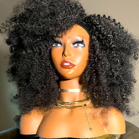 ⭐️⭐️⭐️SOLD⭐️⭐️⭐️Human hair blend headband wig!!! NWOT!! - Picture 3 of 7